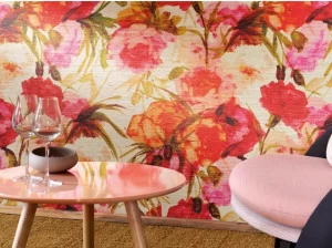 Élitis Моющиеся виниловые обои с цветочными мотивами Talamone