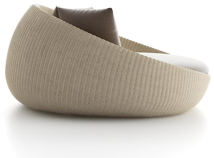 Atmosphera 2-х местный изогнутый полиэтиленовый садовый диван Twiga Tw.dyb - Вид №2