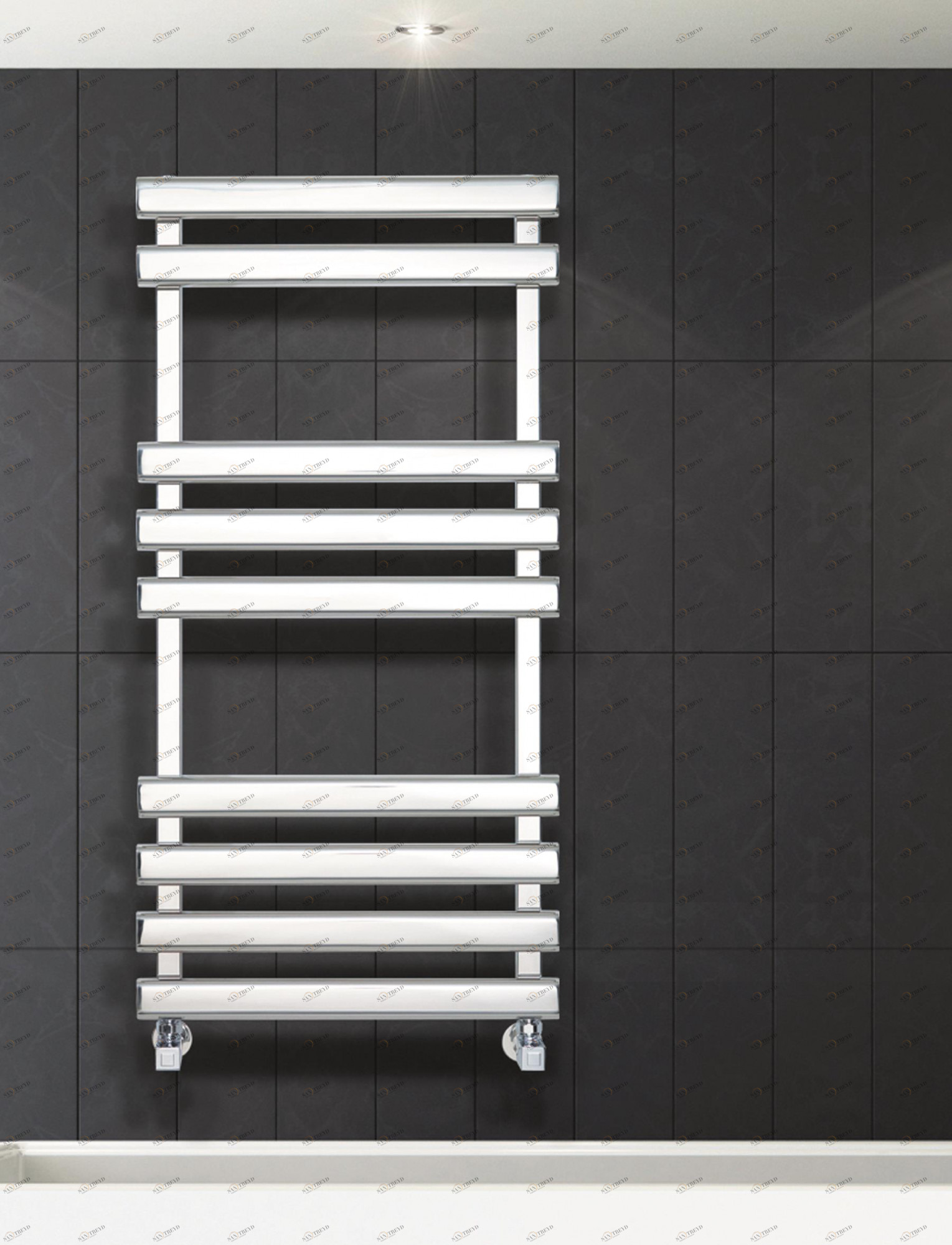 Полотенцесушитель Hammam JUPITER Stainless steel  комбинированный; электрический или водяной Сталь 