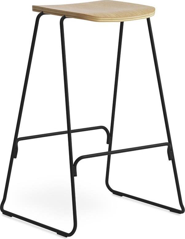 602551 Barstool 75 см Дуб / Черная сталь Normann Copenhagen Just