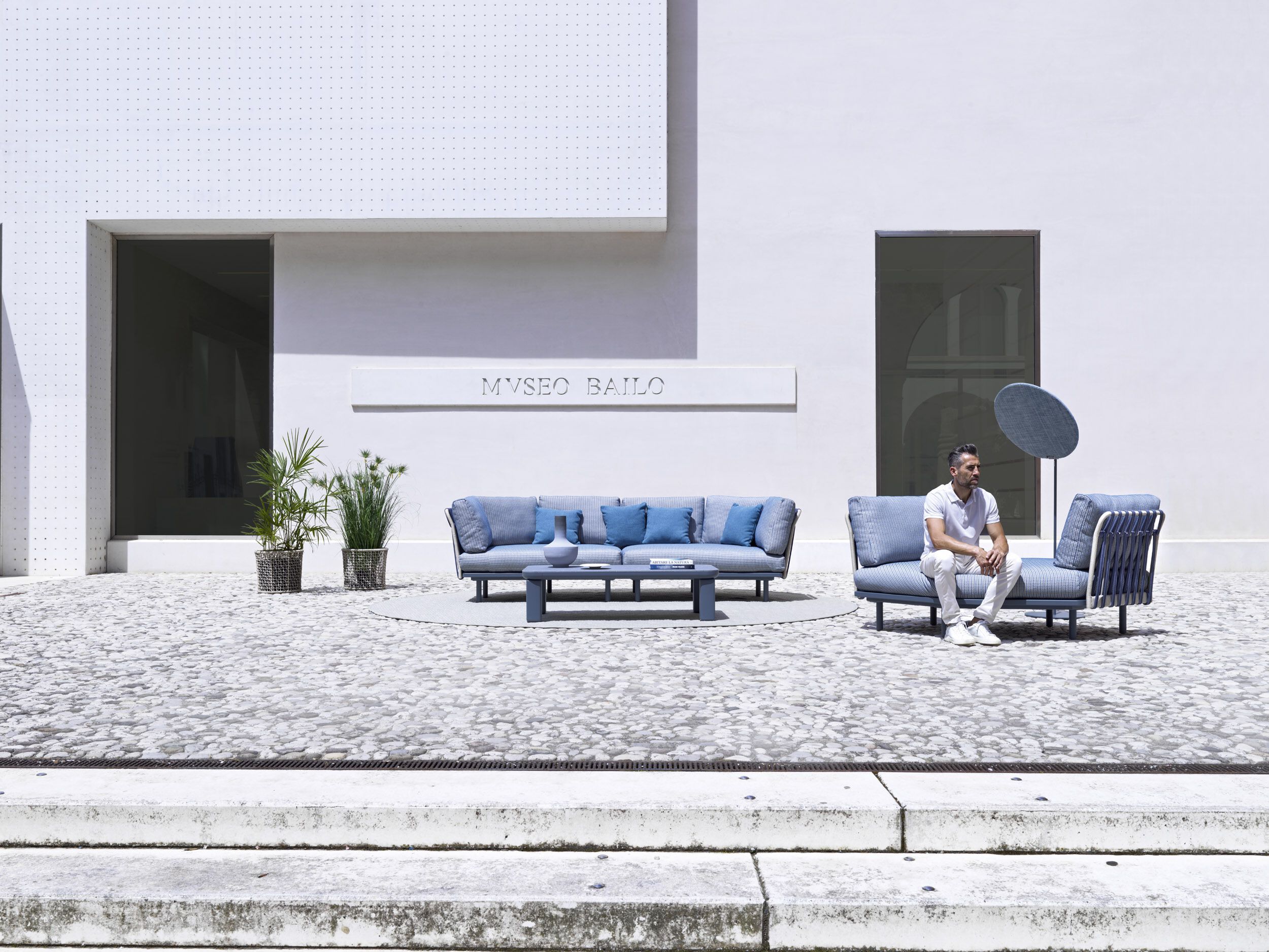 3-местный тканевый садовый диван Varaschin Emma Cross ARCH-00071436 - Вид №4