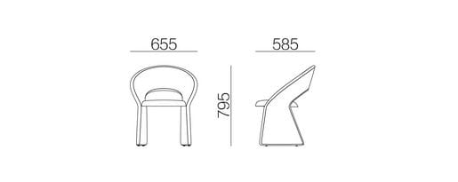 Тканевый стул HC28 maison WRAP ARCH-00064196 - Вид №3