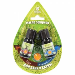 Банные штучки Набор масел из 2-х флаконов (Кедр+можжевельник)