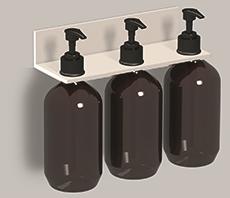 8274112982 Полка для душевых аксессуаров, as.225.lo3, алюминий, матовый белый, с порошковым покрытием Alape Assist