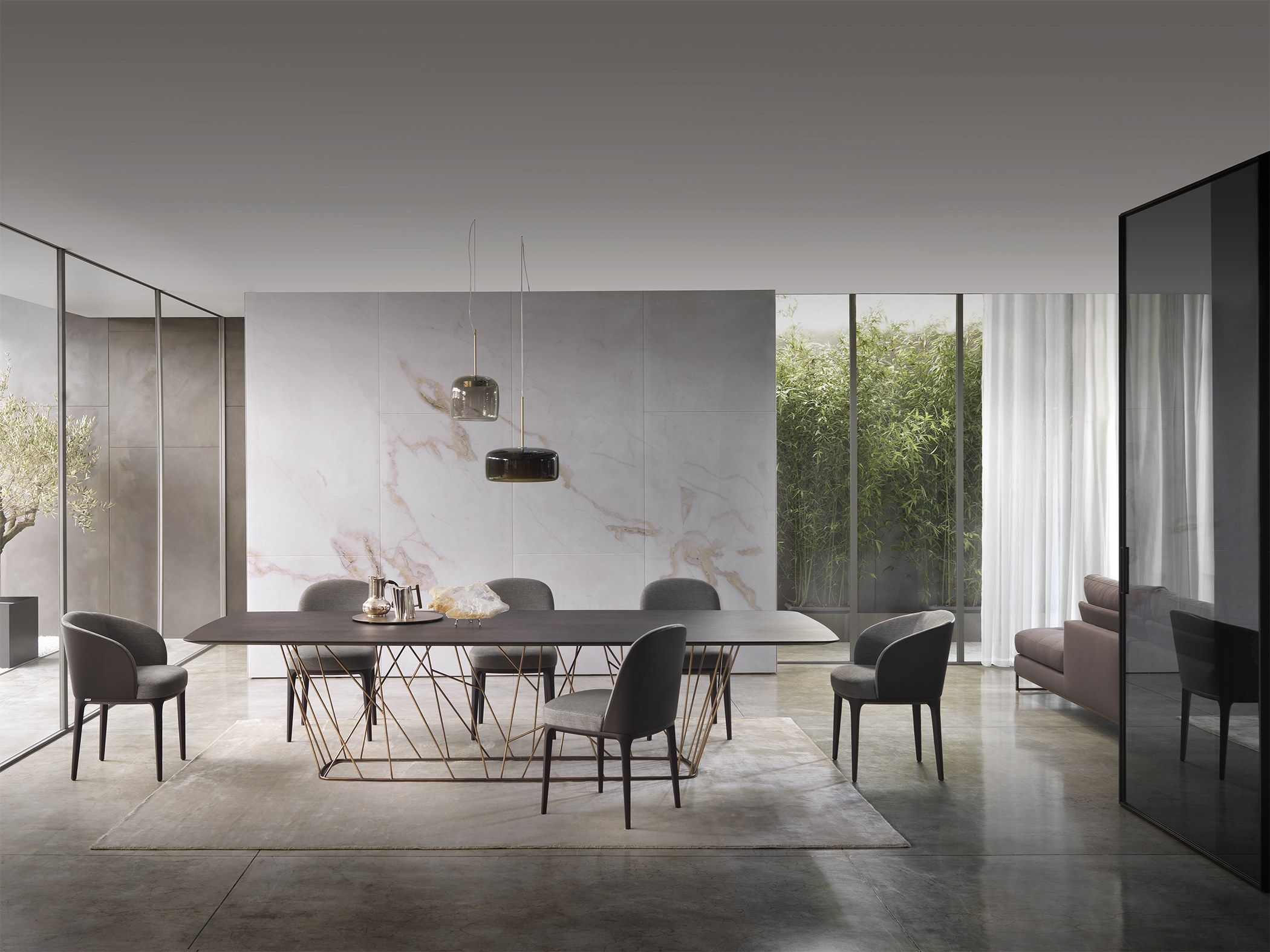 Мраморный прямоугольный стол для гостиной Marelli Twig ARCH-00078818 - Вид №16