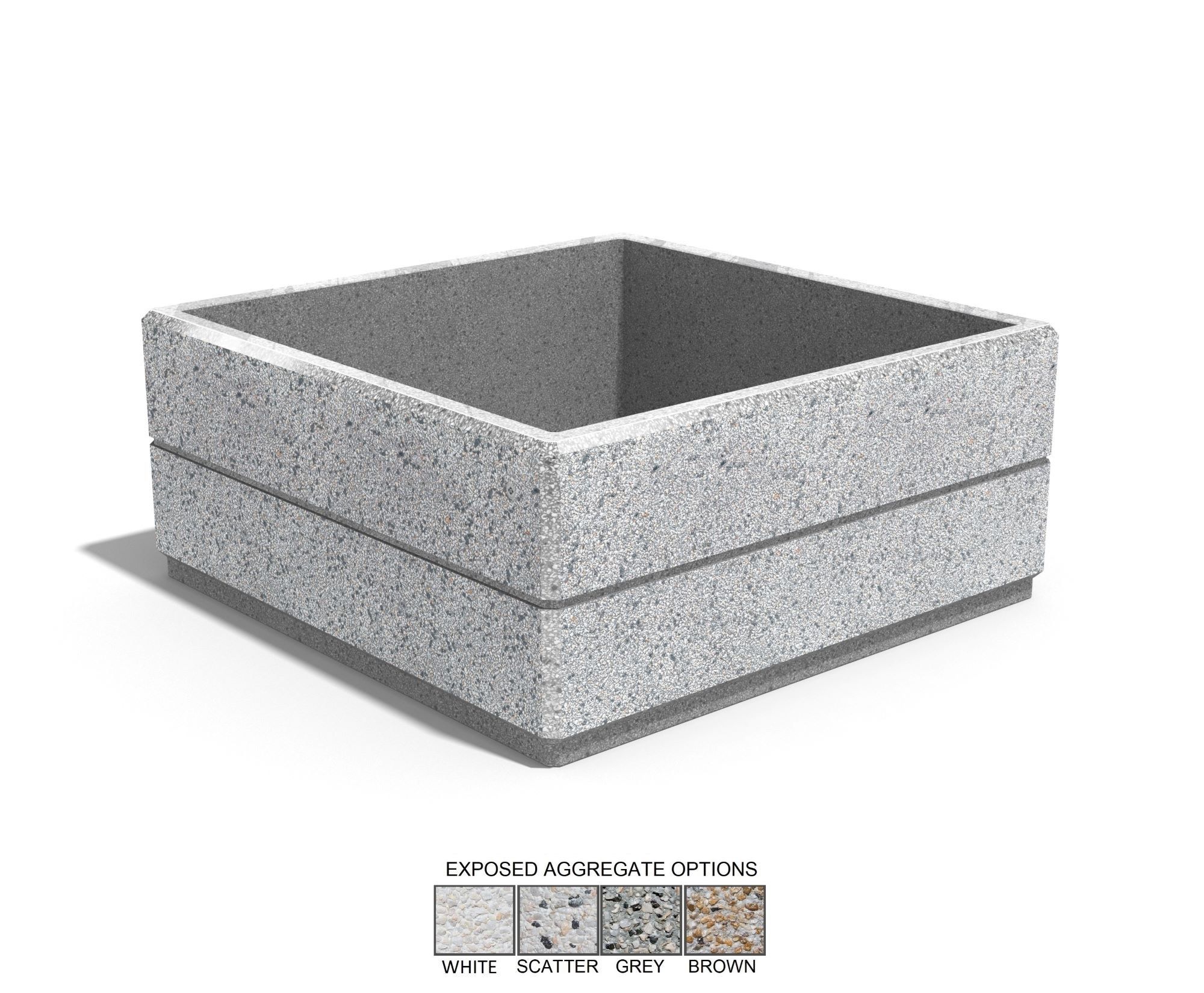 Бетонная квадратная плантатор ENCHO ENCHEV - ETE 214 ARCH-00152474 - Вид №5