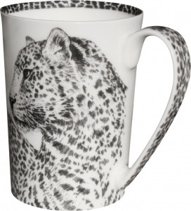 10640808 Taitu Кружка Taitu "Дикий нрав.Леопард" 450мл Фарфор костяной