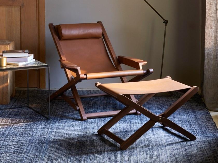 Duvivier Canapés Складное кожаное кресло с подлокотниками Emile Elsaxg10 - Вид №2