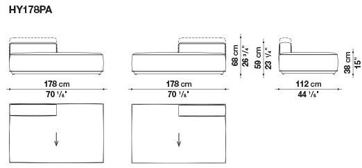 B&B Italia Outdoor Садовый диван из модульной ткани sun-id-1410409 - Вид №22