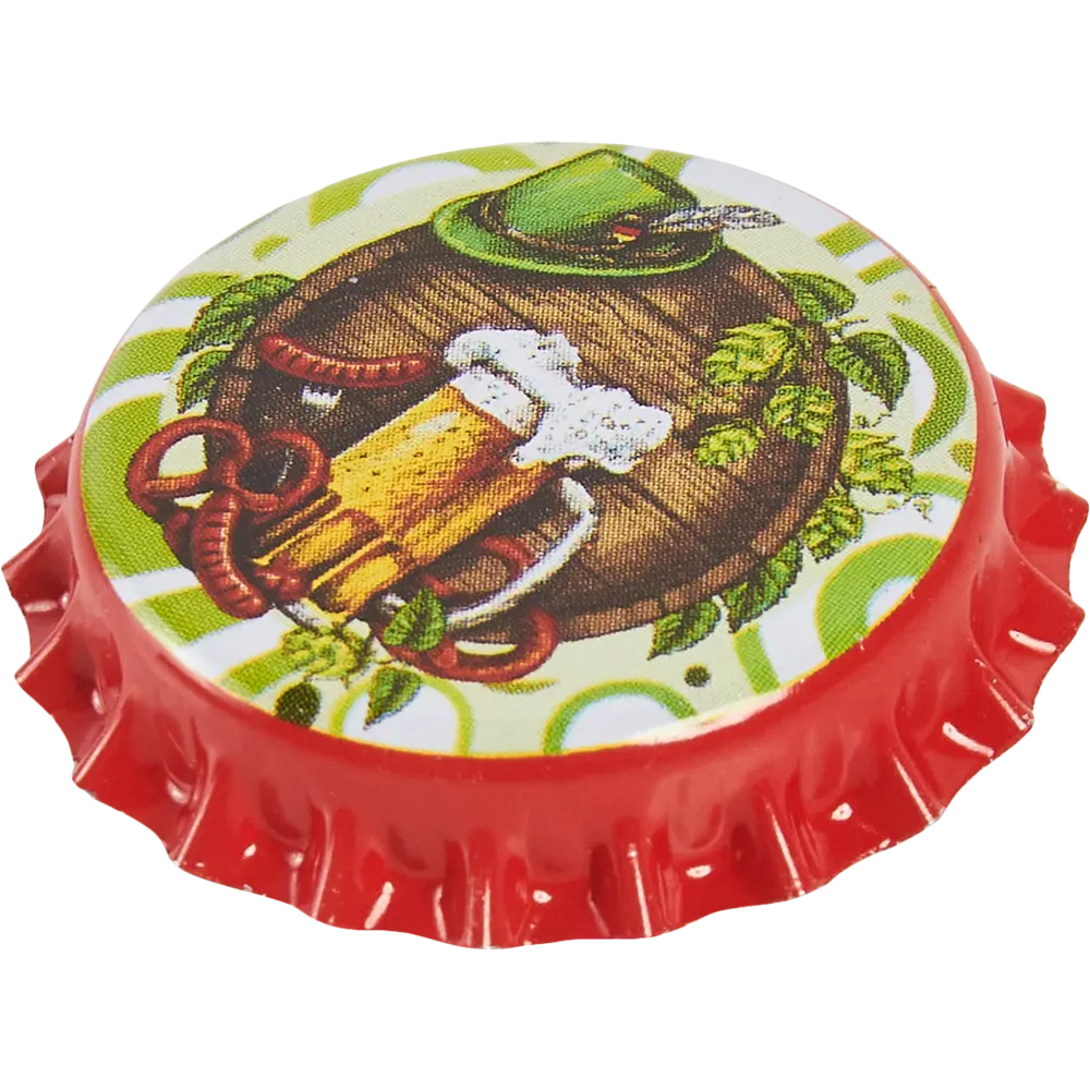 Santreyd Кронен-пробки для пивных бутылок, 100 шт - стальные, зеленые 88451867 STLM-0958088 - Вид №1