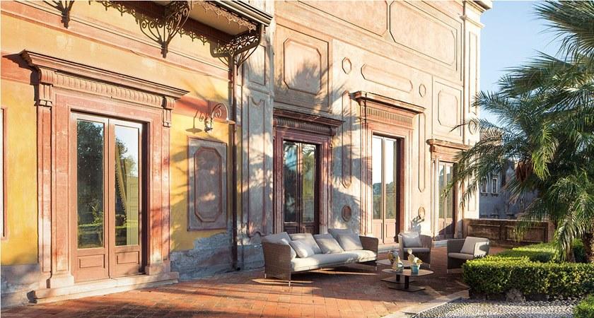 Paola Lenti 2-местный тканевый садовый диван Teatime B56b - Вид №2