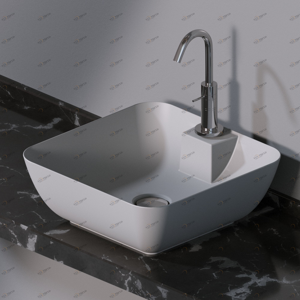 L606117 Накладная раковина на столешницу  прямоугольная A. e T. Italia ELITE AeT ITALIA