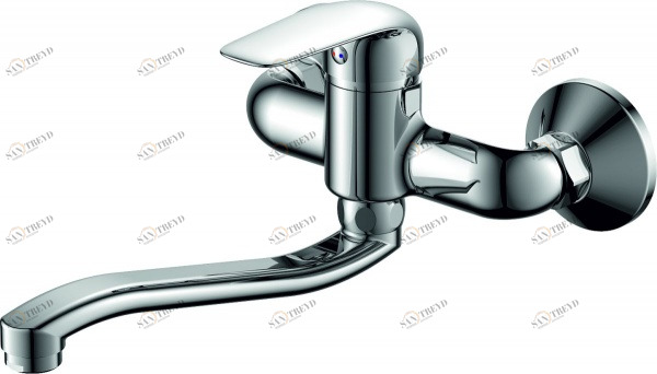 Смеситель для кухни Rush Fiji FI1835-28 настенный с поворотным изливом, хром 115235