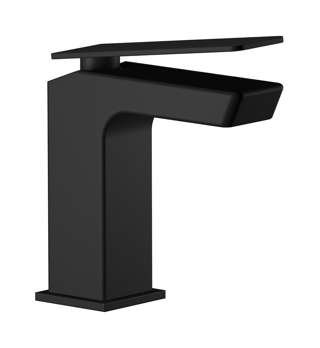 Минисмеситель для раковины на 1 отверстие в комплекте с донным клапаном WE ARE IB k3201np Matt Black K3