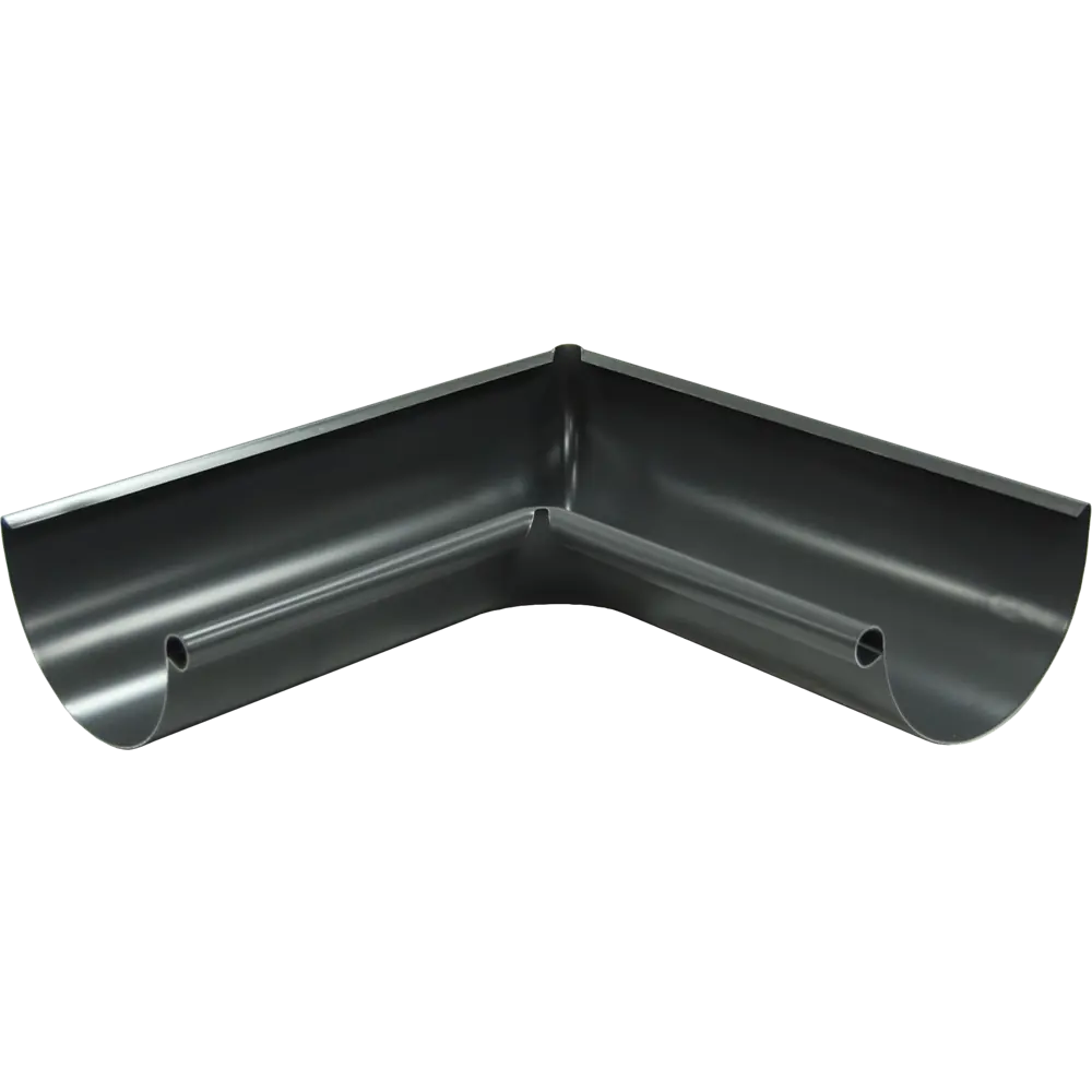 Угол желоба внутренний стальной Optima 90 градусов 125 мм RAL7024 серый Grand Line STLM-2035144