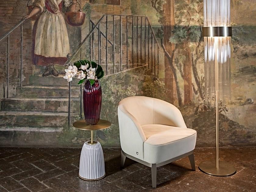 Paolo Castelli Кресло из нубука с подлокотниками Venice sun-id-1369521 - Вид №6