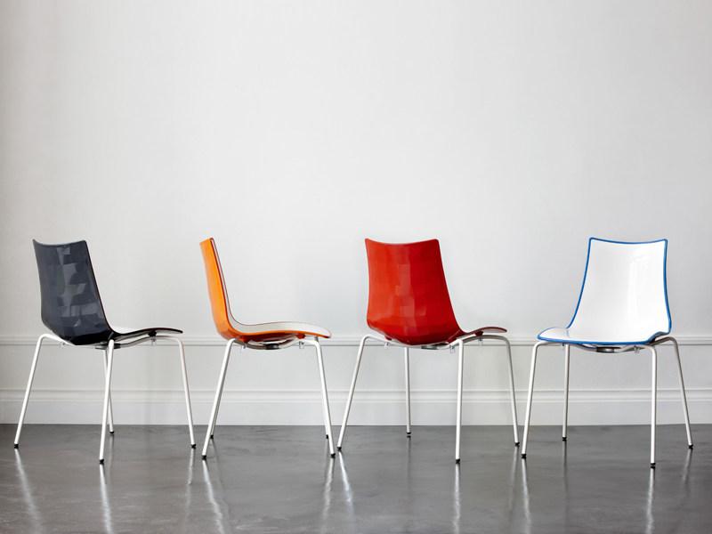 SCAB DESIGN Стул стальной штабелируемый Zebra sun-id-1480985 - Вид №3