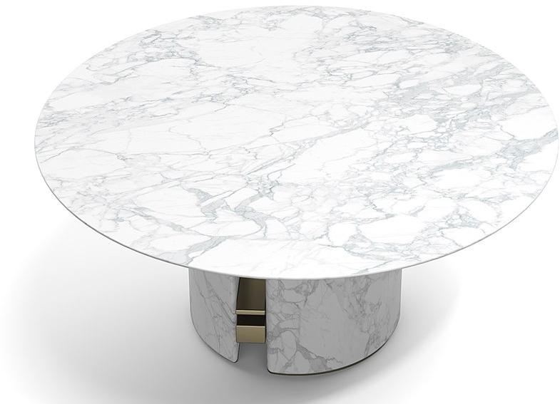 Capital Collection Круглый обеденный стол из мрамора Ercole sun-id-1365456 - Вид №2