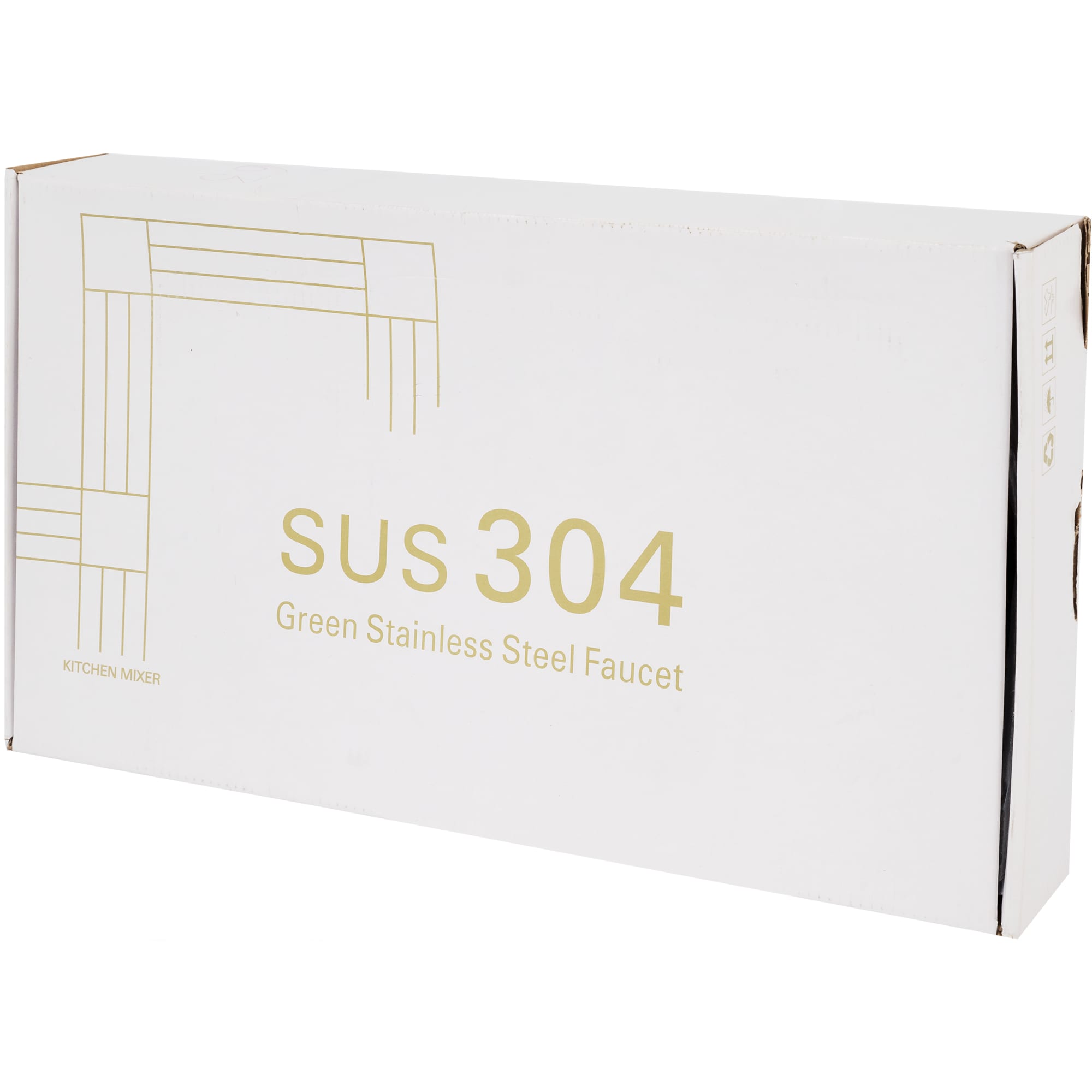 85192239 Смеситель для кухни VS-2862 с высоким изливом, цвет матовая сталь Santreyd  - Вид №4