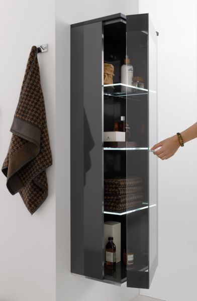 MNA814A9GR(789/189) Puris B-Classy, средний шкаф 40 см правый, цвет лак карбон Santreyd 