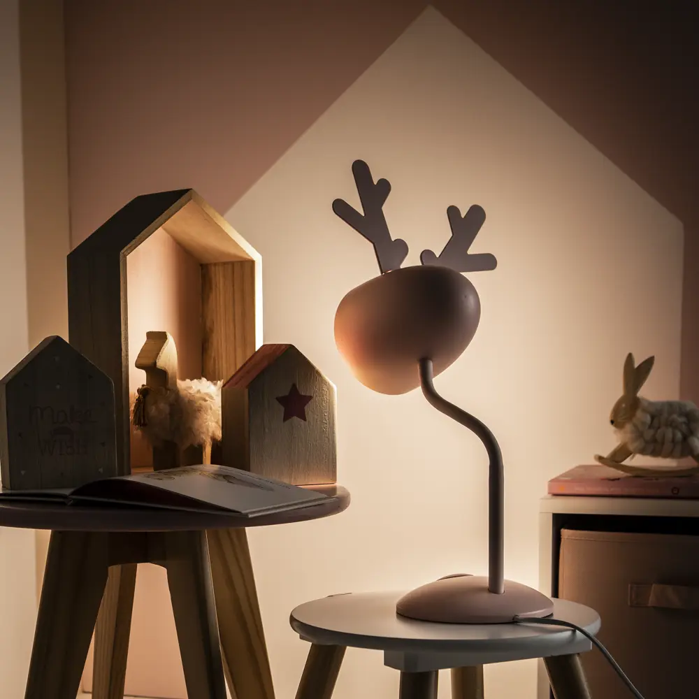 Настольная лампа INSPIRE Pina с декором из лосиных рожек 82544216 STLM-0029479 - Вид №12