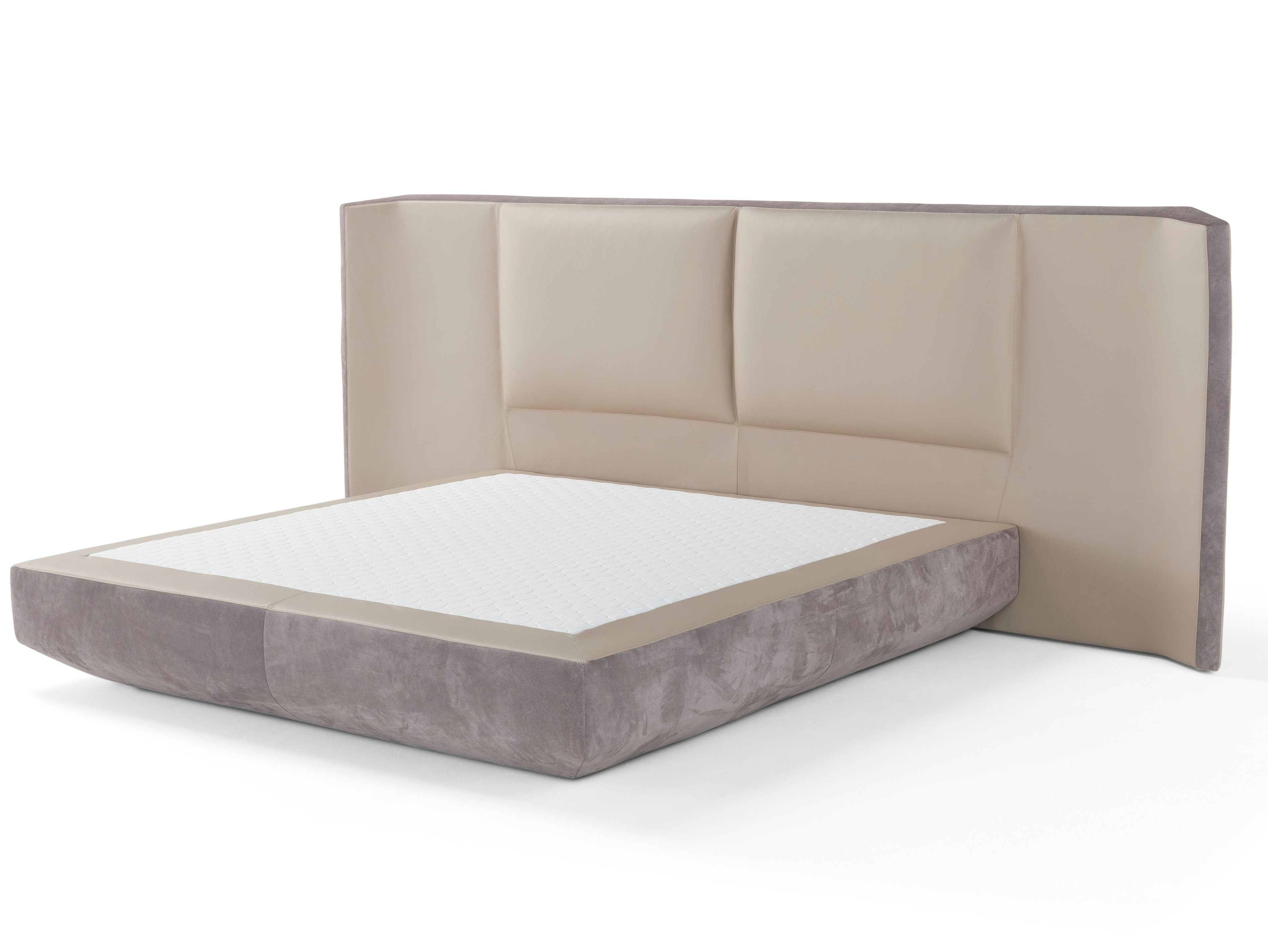 Кожаная двуспальная кровать с высоким изголовьем Amura Panis ARCH-00088670 - Вид №9