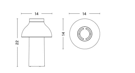 Светодиодная настольная лампа с батарейным питанием In Stock Hay ARCH-00015895 - Вид №3