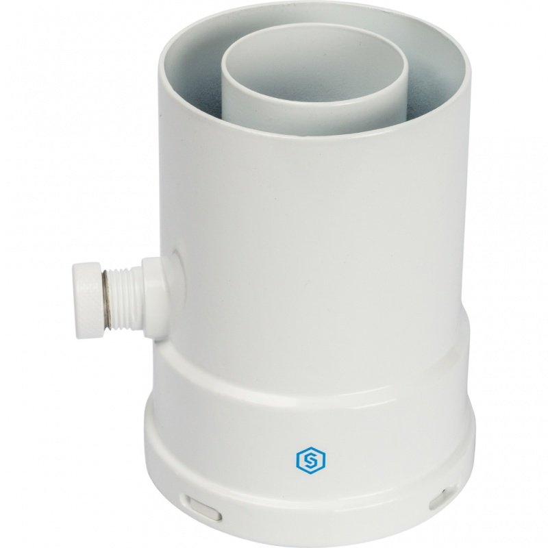 Труба вертикальная STOUT 60/100  с конденсатосборником SCA6010000101 - Вид №1