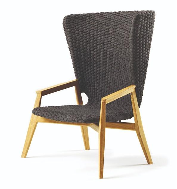Ethimo Садовое кресло Wing с высокой спинкой Knit Knitpa01 - Вид №3