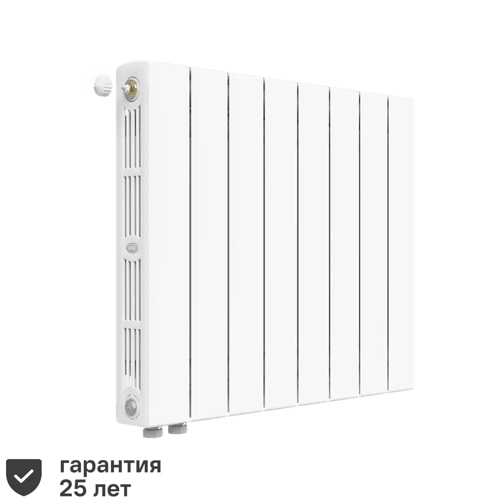 Радиатор секционный Rifar Supremo VL 500/90 8 секций нижнее левое подключение биметалл белый STLM-2160854