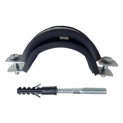 RH.12 Хомут с резиновым уплотнением в комплекте со шпилькой Valtec 4", 108–114 мм  - Вид №1