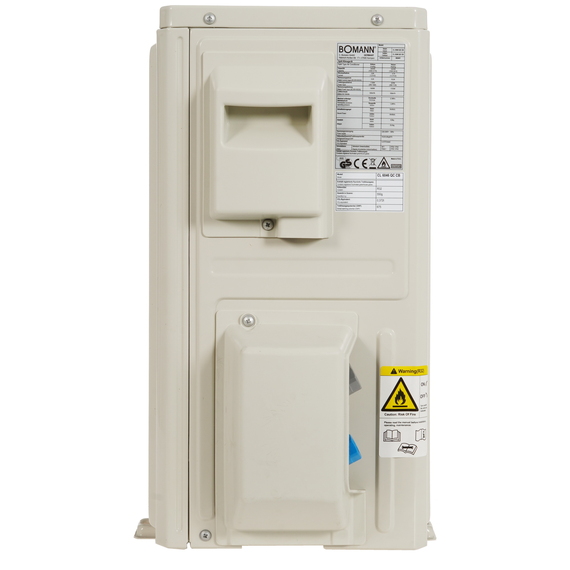 9903198 Кондиционер настенный сплит-система Bomann CL 6047 QC CB белый STDN-0151662 - Вид №6