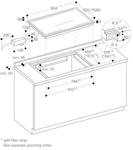 Gaggenau Встраиваемая индукционная стеклокерамическая плита Serie 400 Cx 480 111 - Вид №8