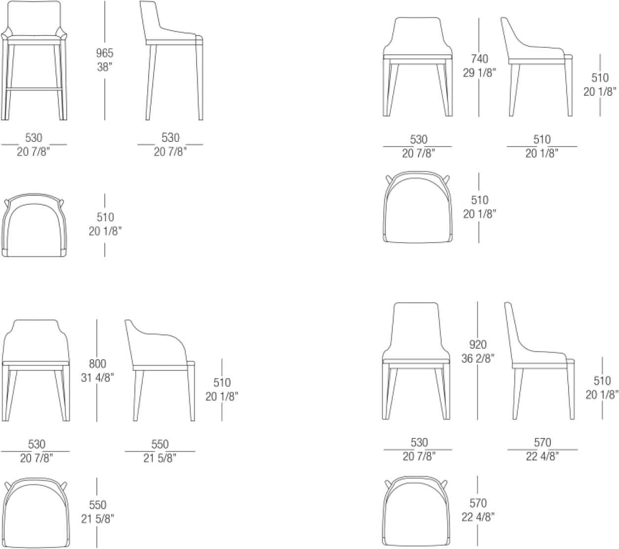 MisuraEmme Табурет со спинкой с подставкой для ног Misuraemme sun-id-1498677 - Вид №5