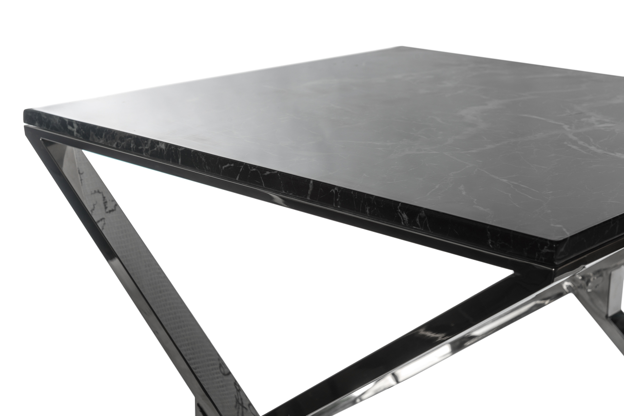 Журнальный столик квадратный темно-серый пдо мрамор 65 см Botella ДОМАШНЯЯ ОБСТАНОВКА SKY 045164 Серый Santreyd - Вид №4