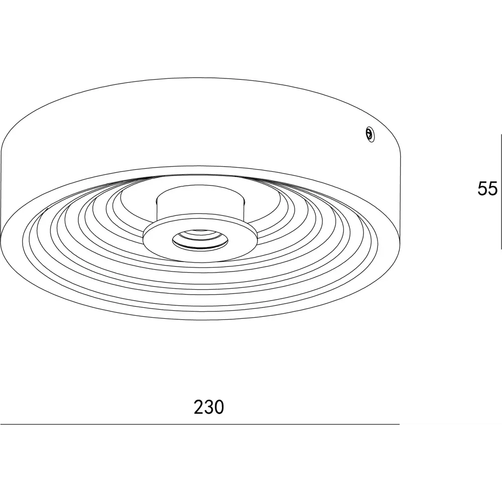 Светильник настенно-потолочный Gesso Ring 10218/S, 15 м², белый свет, цвет белый Escada STLM-2153261 - Вид №1
