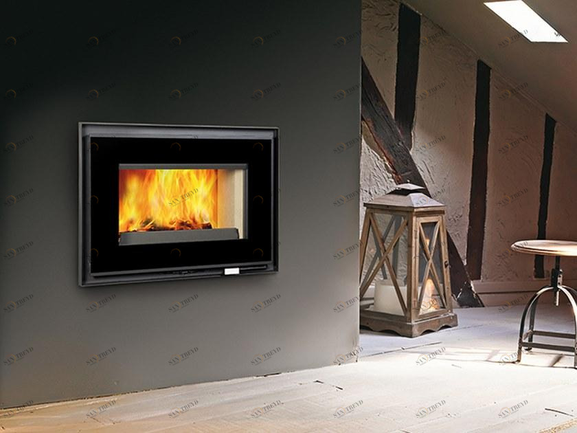 CAMINETTI MONTEGRAPPA Закрытый чугунный дровяной камин в современном стиле Fc sun-id-1492661