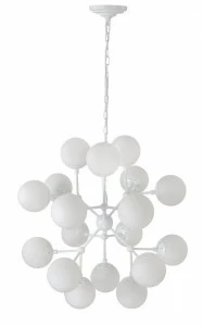 Подвесная люстра Crystal Lux Medea White SP18 белая CRYSTAL LUX ДИЗАЙНЕРСКИЕ, MEDEA WHITE 109307 Белый
