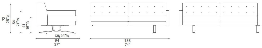 Poltrona Frau Модульный кожаный диван La collezione - divani e poltrone sun-id-1379532 - Вид №11