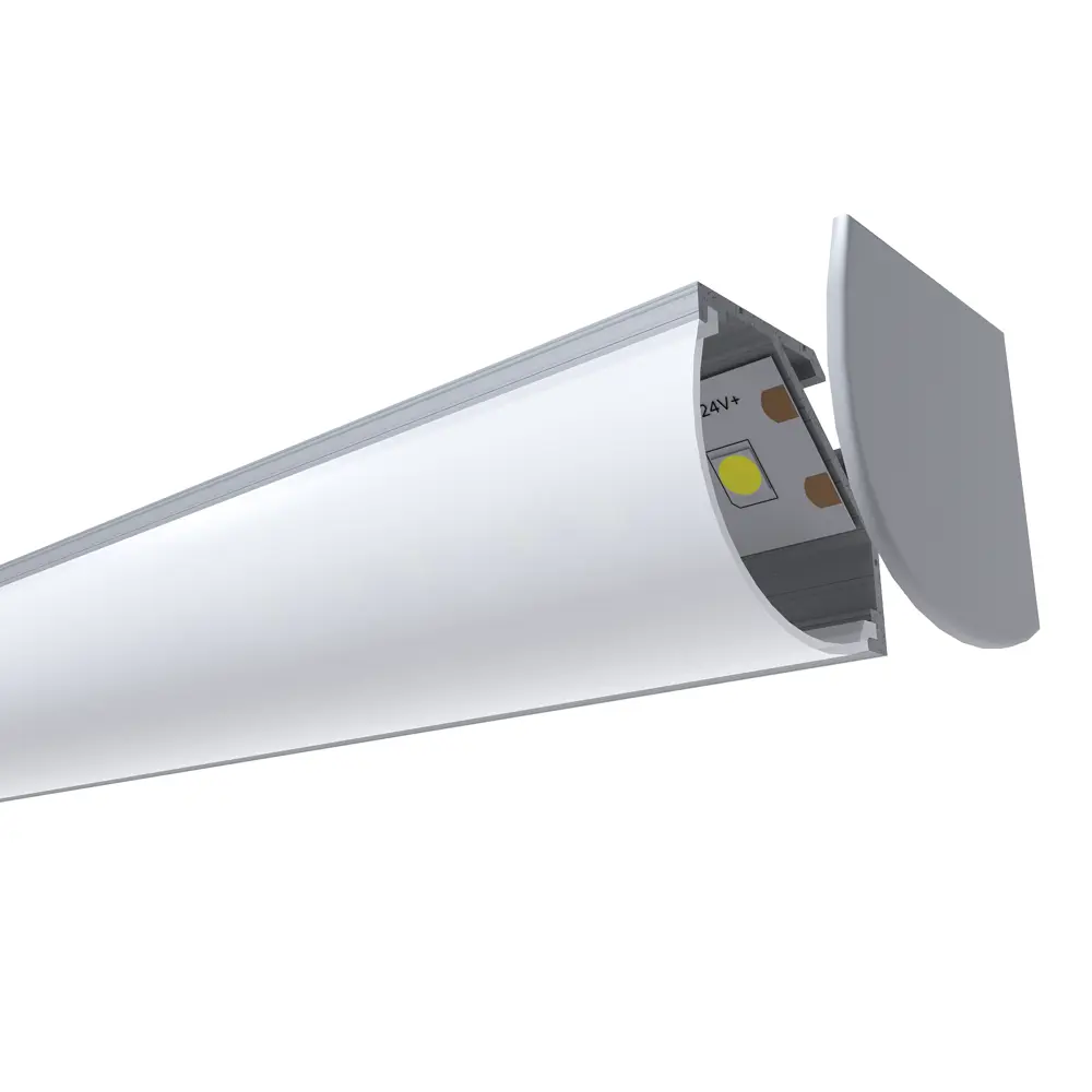 APEYRON Угловой профиль для LED-ленты с рассеивателем 45° 84601252 STLM-0052664 - Вид №1