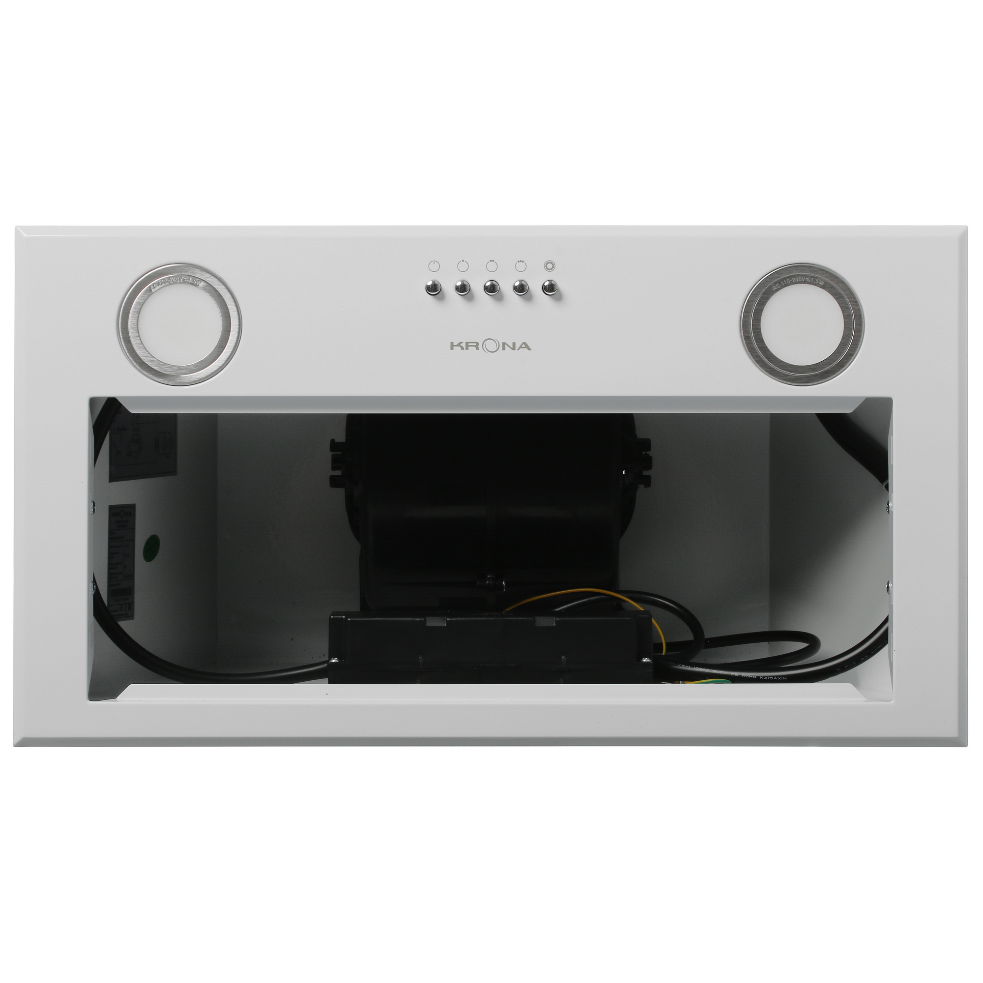 8105464 Вытяжка полновстраиваемая KRONA AMELI 600 white PB белый STDN-0051549 - Вид №6