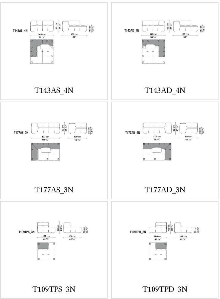 B&B Italia Модульный тканевый диван Tufty-too sun-id-1436231 - Вид №16