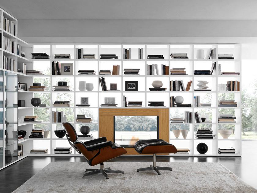 Presotto Модульный книжный шкаф с открытой стенкой Pari&dispari fuoco sun-id-1440967 - Вид №1