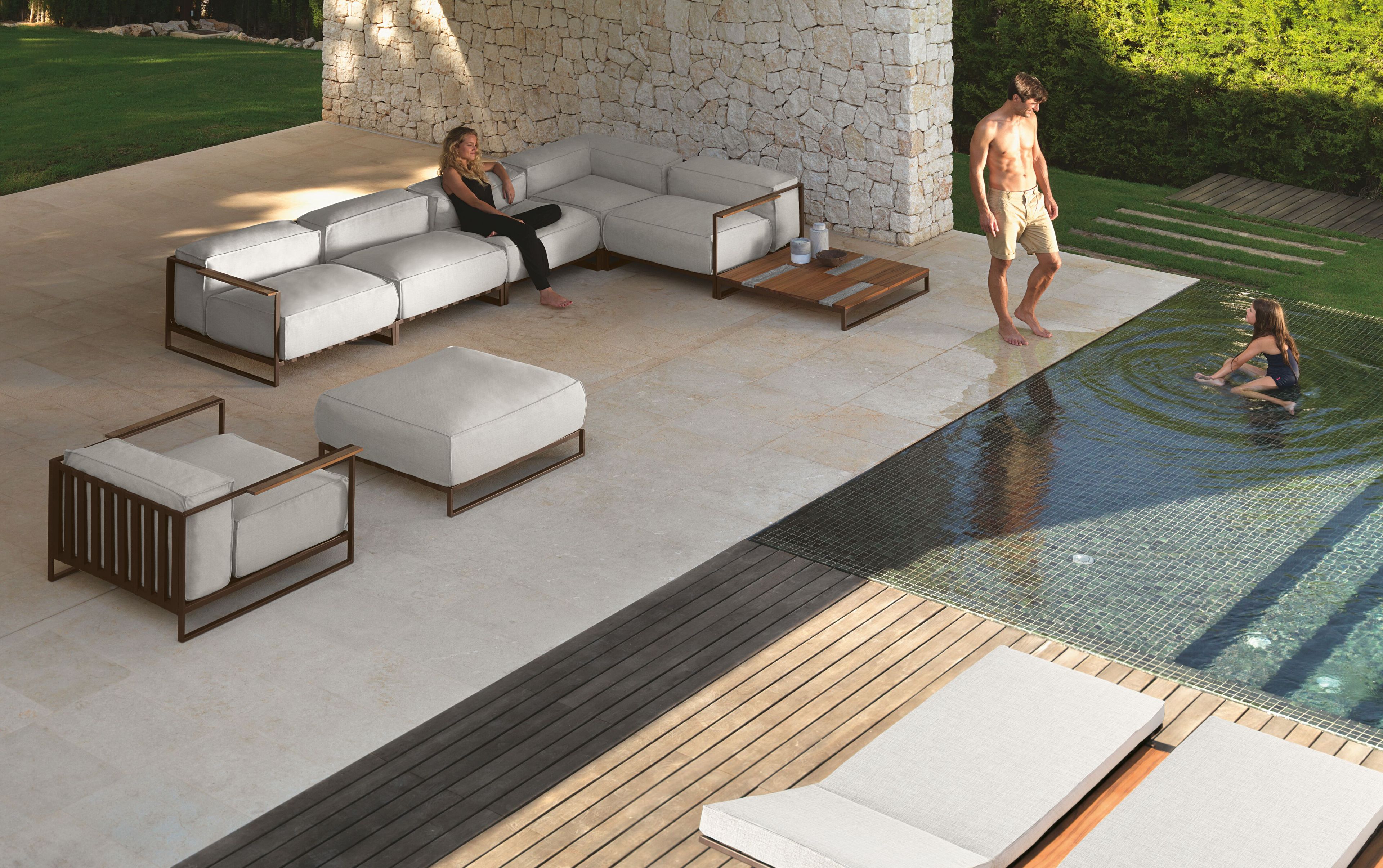 Тканевое садовое кресло с подлокотниками Talenti Casilda ARCH-00145201 - Вид №1