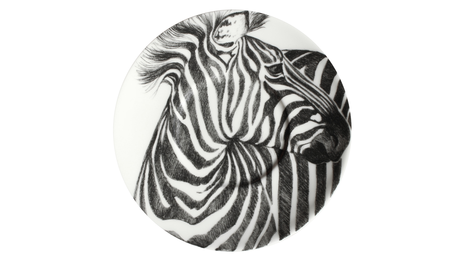 10640815 Taitu Чашка для эспрессо с блюдцем Taitu "Дикий нрав. Зебра" 100мл Фарфор костяной  - Вид №2