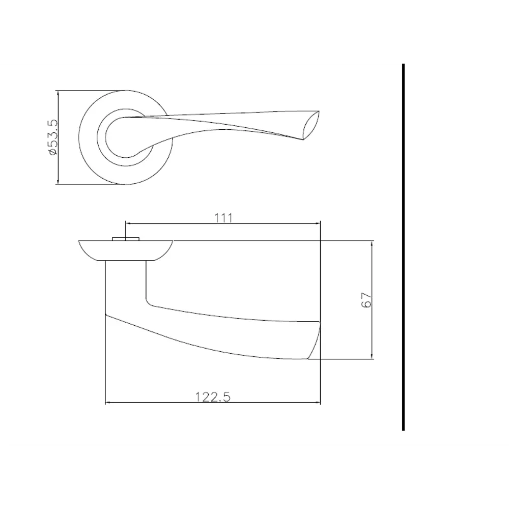 Дверные ручки EDSON EDS-14-Z01 золотые для межкомнатных дверей 85170616 STLM-0059415 - Вид №4