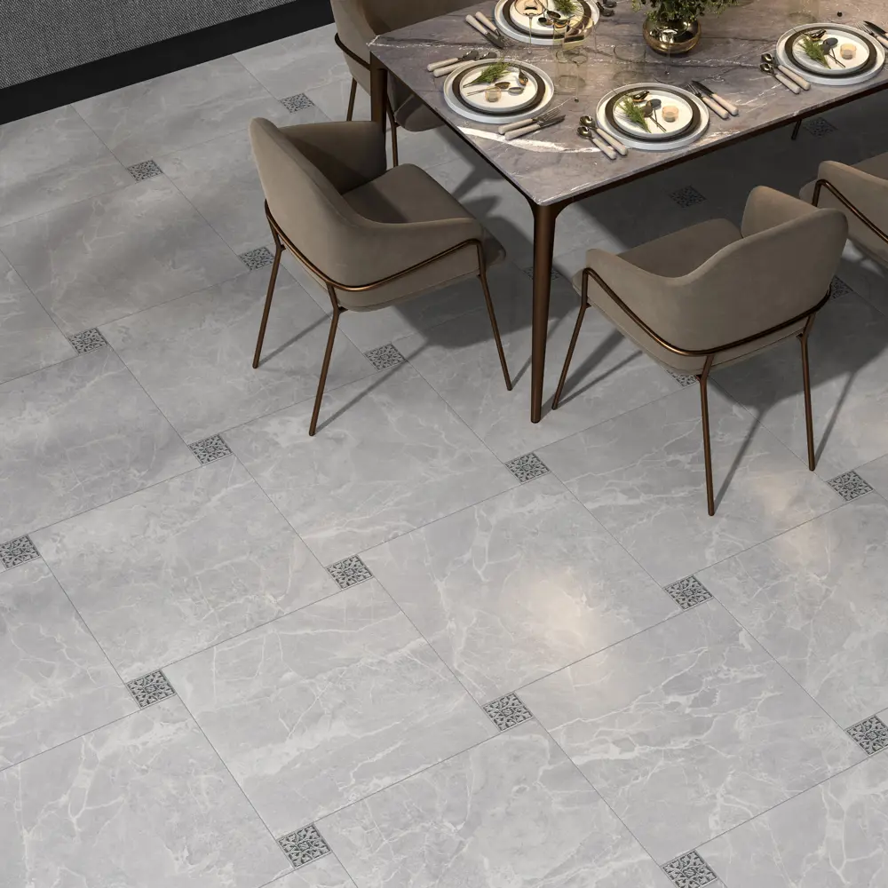 Керамогранит Kerama Marazzi Лоди 60×60 см матовый светло-серый 89340441 STLM-0946456 - Вид №2