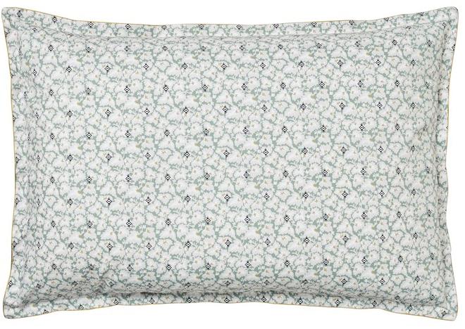 Alexandre Turpault Хлопковая наволочка с принтом и цветочными мотивами Feuilles d'ikat sun-id-1376232 - Вид №3