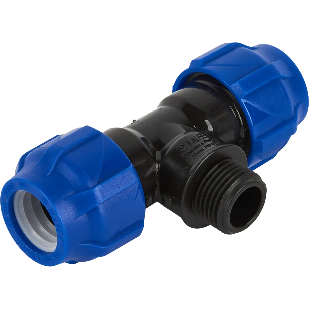 Тройник комбинированный ПНД Valfex 20x1/2"x20 мм НР 1210022001220 89106783 STLM-2165091 