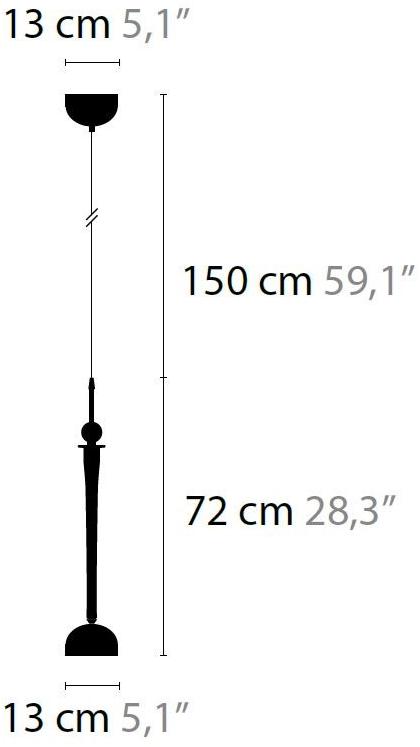 ILFARI Подвесной светильник с прямым светом в стекле Sweet symphony 12810/12811 - Вид №1